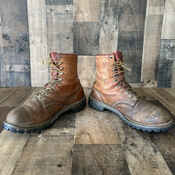 Red Wing Vintage Irish Setter Plain Toe Work Boots Mens 13 D main image 9